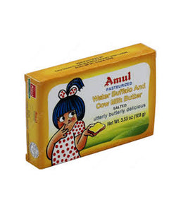 Amul Water Buffalo Cow Milk Butter Salted - 100gm - Daily Fresh Grocery