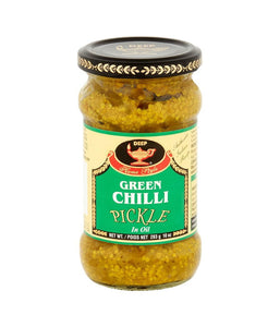 Deep Green Chilli Pickle In Oil 10 oz - Daily Fresh Grocery
