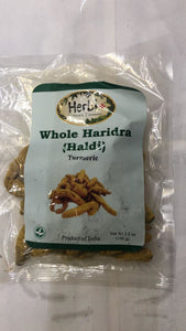Herbi Whole Haridra ( Haldi ) Turmeric - 100gm - Daily Fresh Grocery