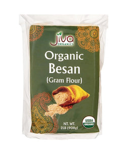 Jiva Organic Besan (Gram Flour) - 2 lb - Daily Fresh Grocery