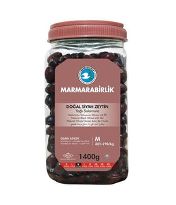 Marmarabirlik Dogal Siyah Zeytin Yagli Salamura M - 1400 Gm - Daily Fresh Grocery