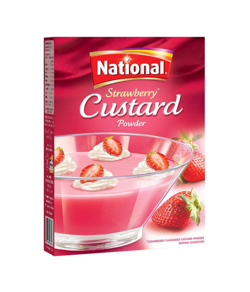 National Strawberry Custard Powder 300 gm - Daily Fresh Grocery
