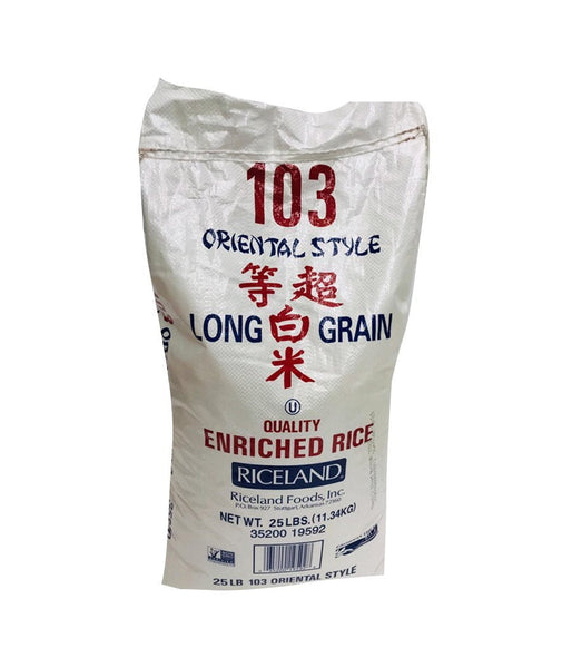 103 ORIENTAL STYLE – Long Grain Rice – 25Lbs