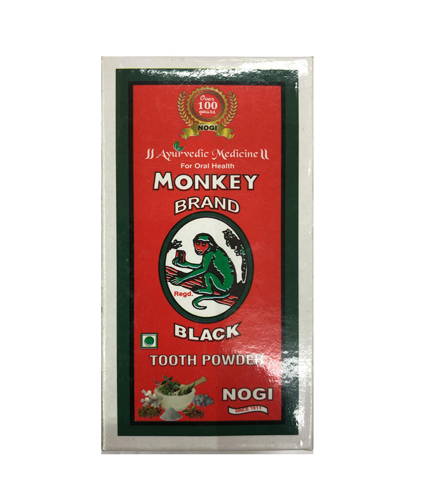 Monkey Powder Ingredients Monkey Brand Black Tooth Powder - 100gm