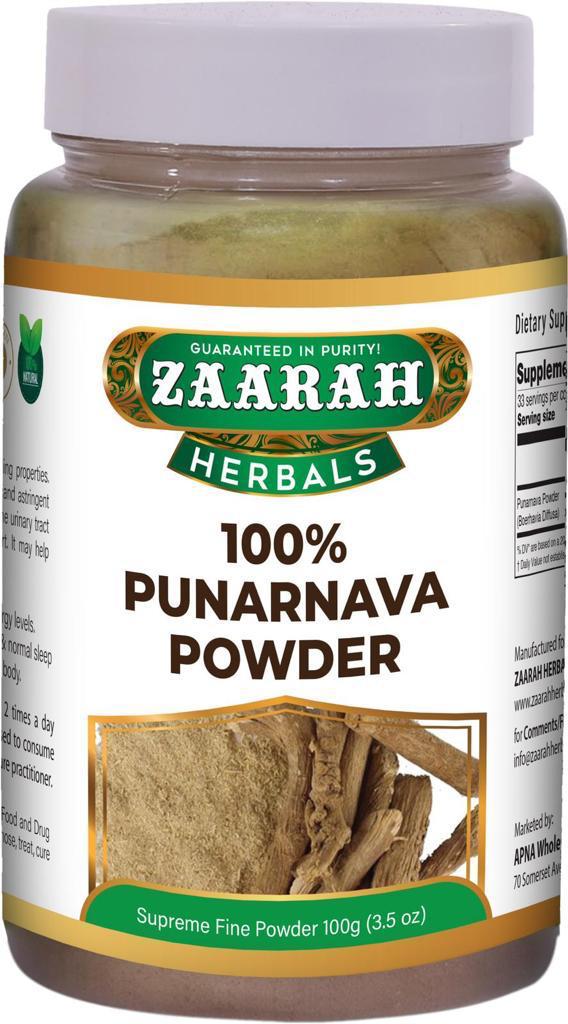 zaarah herbals 100% punarnava powder - 100gm - Daily Fresh Grocery