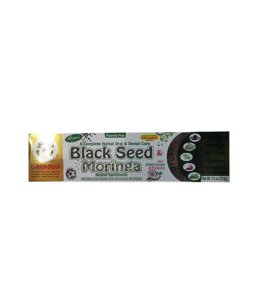 Al-Riyan Black Seed Moringa Herbal Toothpaste - 213gm - Daily Fresh Grocery