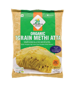 24 Mantra Organic 7 Grain Methi Atta - 1 Kg - Daily Fresh Grocery