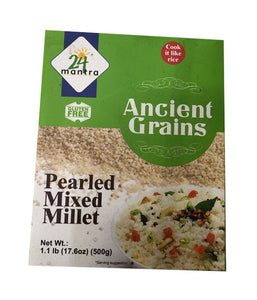 24 Mantra Organic Ancient Grains Pearled Mixed Millet - 500 Gm - Daily Fresh Grocery