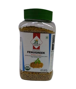 24 Mantra Organic Fenugreek- 340 Gm - Daily Fresh Grocery