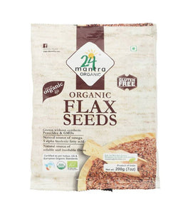 24 Mantra Organic Flax Seeds - 200 Gm - Daily Fresh Grocery