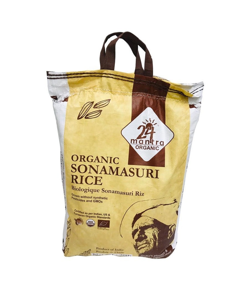 24 MANTRA ORGANIC – Sonamasuri  Rice – 20Lbs - Daily Fresh Grocery