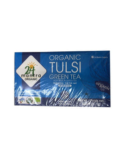 24 Mantra Organic Tulsi Green Tea - 37.5 Gm - Daily Fresh Grocery