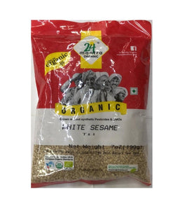 24 Mantra Organic White Sesame Til - 199 Gm - Daily Fresh Grocery