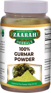 zaarah herbals 100% gurmar powder - 100gm - Daily Fresh Grocery