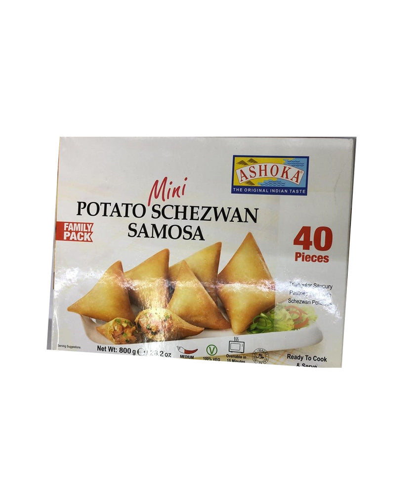 Ashoka Mini Potato Schezwan Samosa - 800 Gm - Daily Fresh Grocery