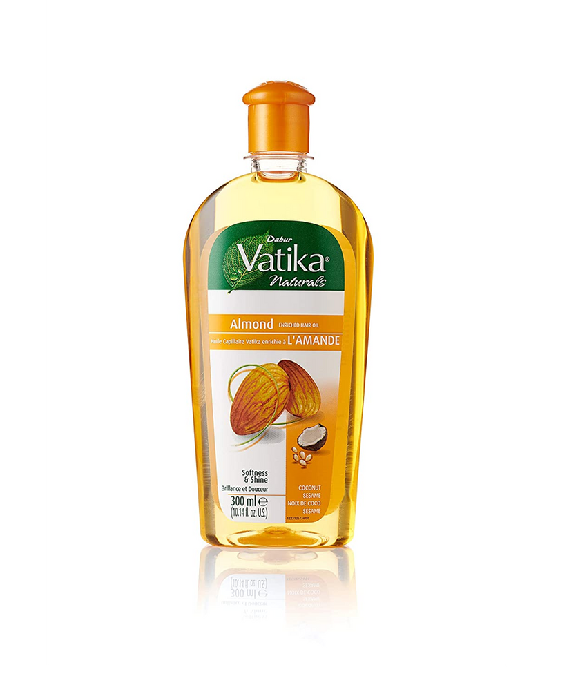 Vatika Naturals Almond Enriched Hair Oil - 300ml - Daily Fresh Grocery