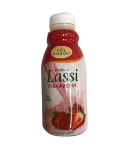 Desi Natural Lassi Strawberry - 16 FL Oz - Daily Fresh Grocery