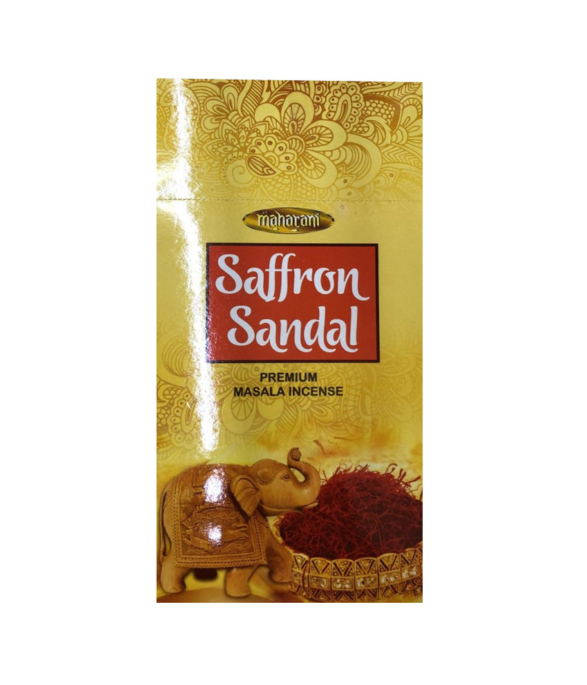 Maharani Saffron Sandal Premium Masala Incense - 15gm - Daily Fresh Grocery