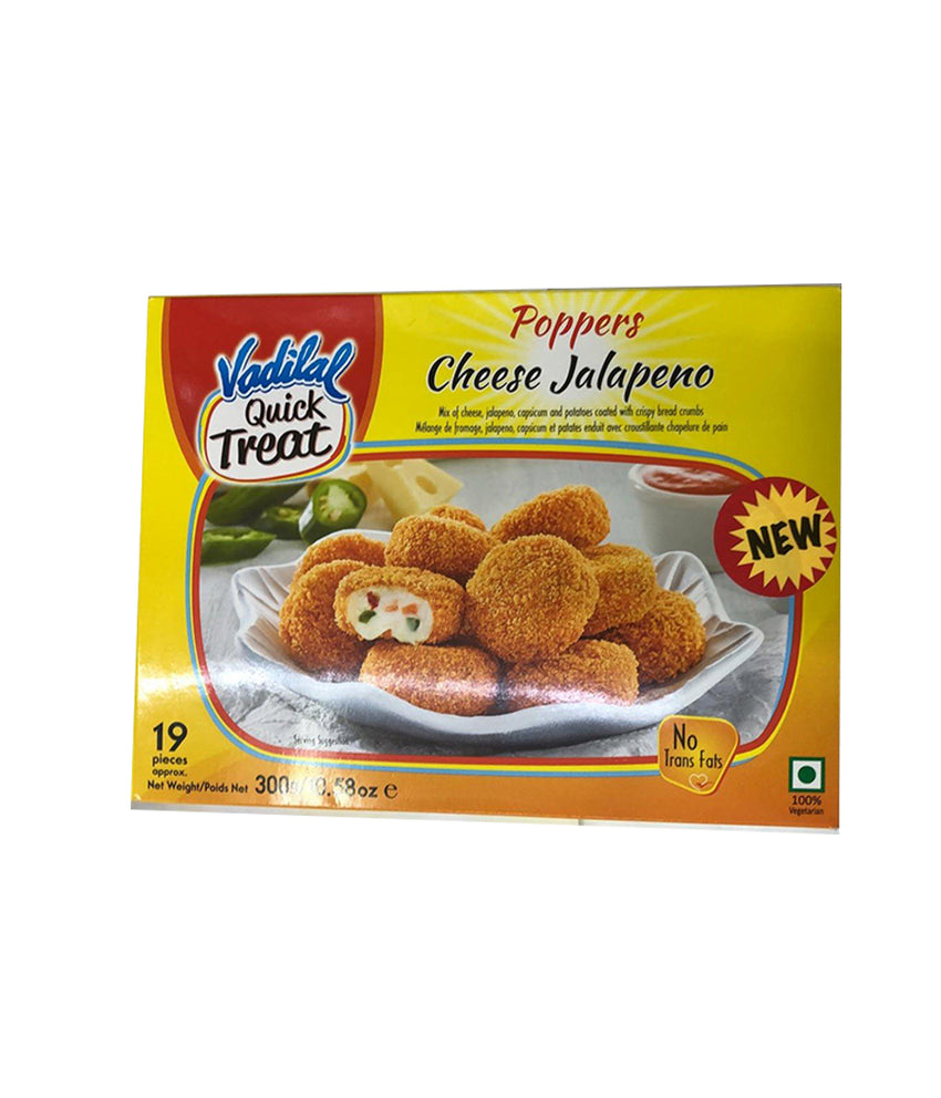 Vadilal Poppers Cheese Jalapeno - 300 Gm - Daily Fresh Grocery