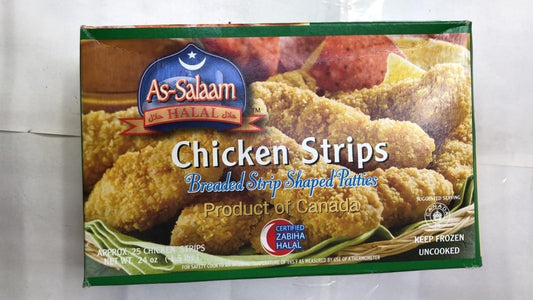 As-salaam Halal Chicken Strips - 24 oz - Daily Fresh Grocery