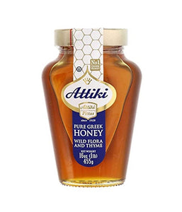 Attiki Pittas Pure Raw Greek Honey Wild Flora Thyme - 16 Oz - Daily Fresh Grocery
