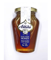 Attiki Pittas Pure Raw Greek Honey Wild Flora Thyme - 8 Oz - Daily Fresh Grocery