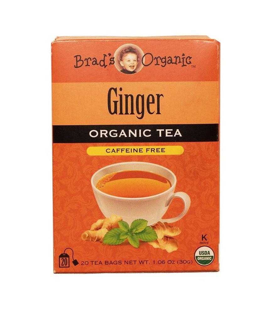 Brads Organic Ginger Caffeine Free Organic Tea - 30 Gm - Daily Fresh Grocery
