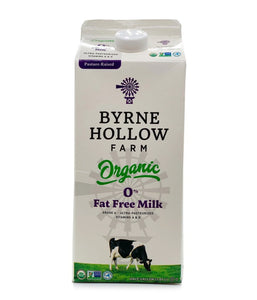Byrne Hollow Farm Organic 0% Low Fat Milk - 1.89 Ltr - Daily Fresh Grocery