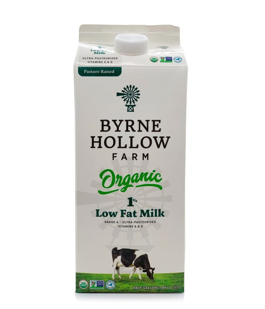 Byrne Hollow Farm Organic 1% Low Fat Milk - 1.89 Ltr - Daily Fresh Grocery