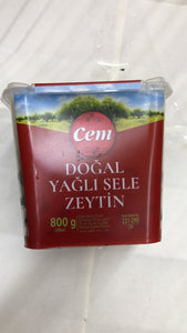 Cem Dogal Yagli Sele Zeytin - 800gm - Daily Fresh Grocery
