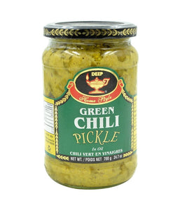 Deep Green Chili Pickle - 700 Gm - Daily Fresh Grocery