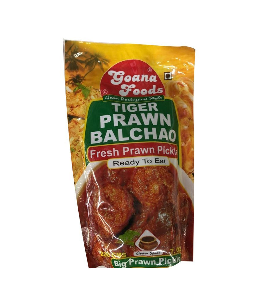 Goana Foods Tiger Prawn Balchao Fresh Prawn Pickle - 200gm - Daily Fresh Grocery