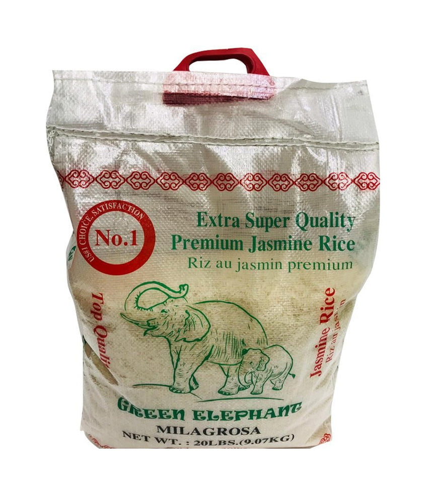 GREEN ELEPHANT – Extra Super Quality Premium Jasmine Rice – 20Lbs - Daily Fresh Grocery