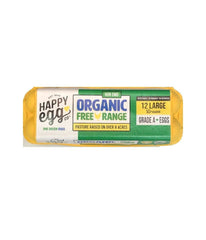 Happy Egg Co ORGANIC 12 Large Brown Grade A Eggs - Daily Fresh Grocery