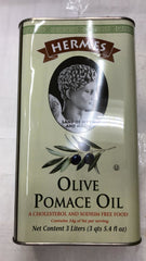 Hermes Olive Pomace Oil -3 Ltr - Daily Fresh Grocery