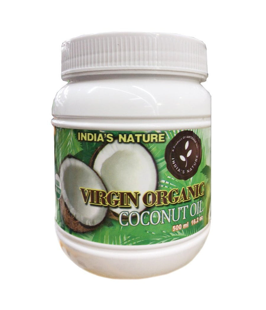 India's Nature Virgin Organic Coconut Oil - 500ml - Daily Fresh Grocery