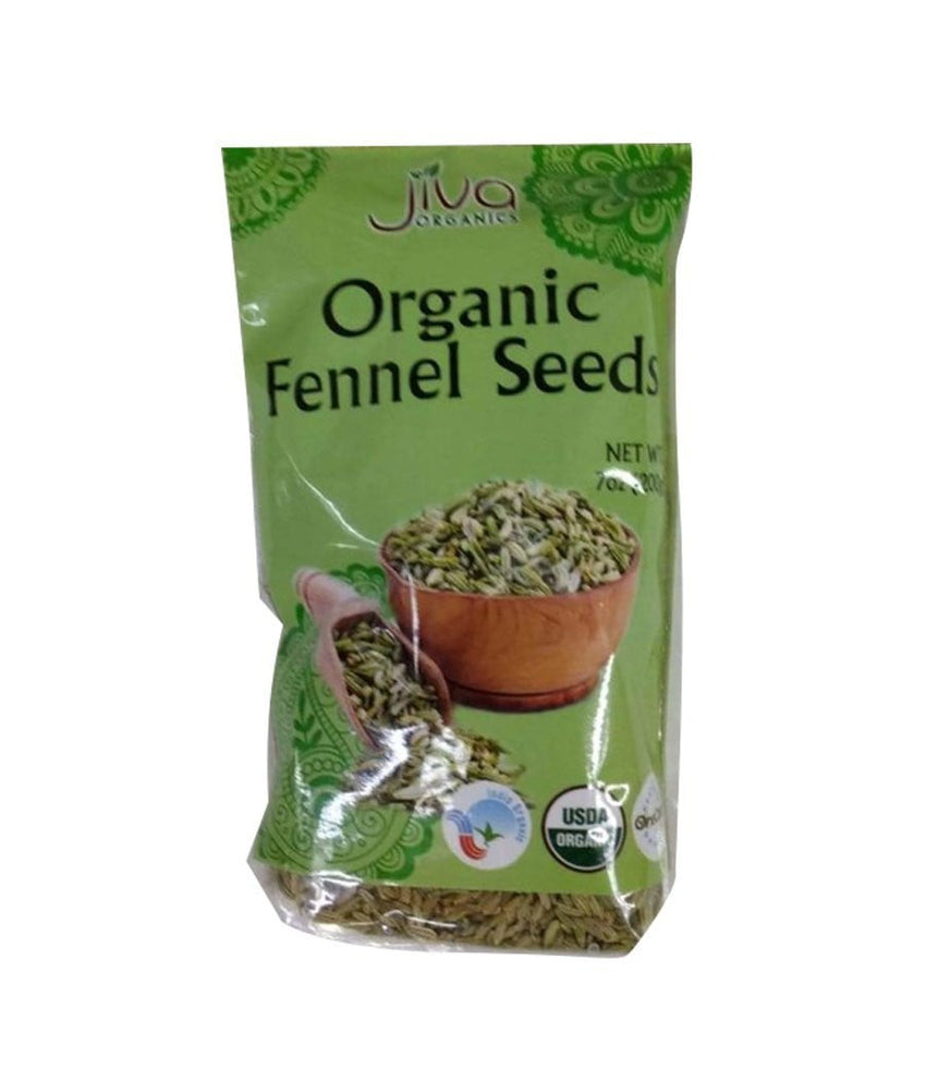 Jiva Organic Fennel Seeds - 200 Gm - Daily Fresh Grocery