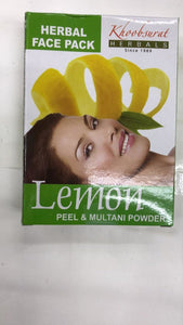 Khoobsurat Herbal Face Pack Lemon Peel Multani Powder - 100gm - Daily Fresh Grocery