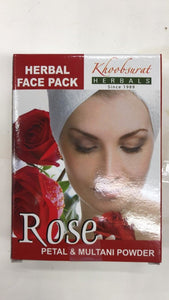 Khoobsurat Herbal Hair Pack Rose Petal Multani Powder - 100gm - Daily Fresh Grocery