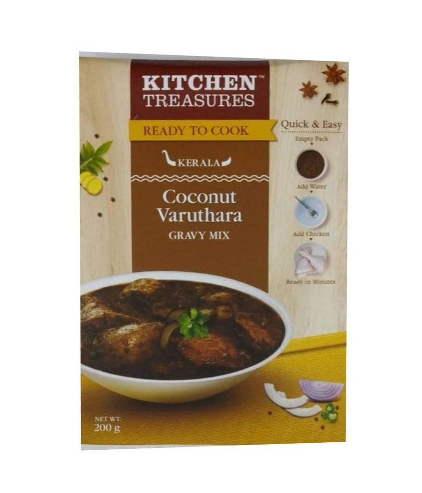 Kitchen Treasures Kerala Coconut Varuthara Gravy Mix (READY TO EAT) - 200 Gm - Daily Fresh Grocery
