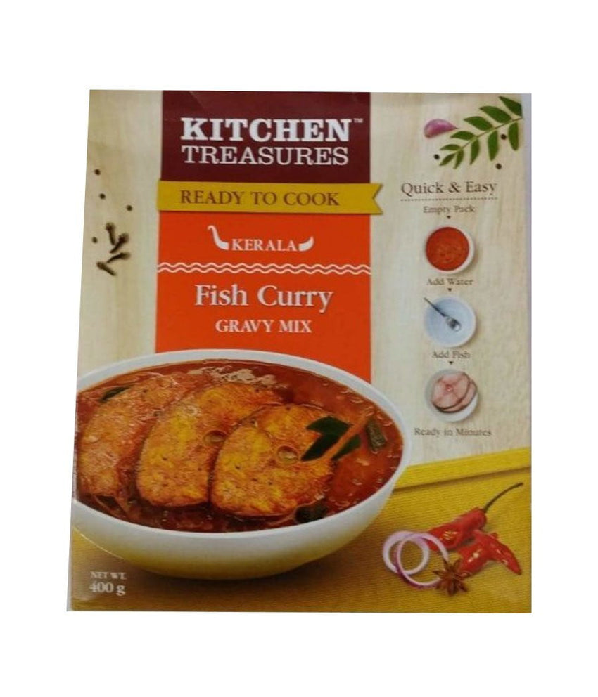 Kitchen Treasures Kerala Fish Curry Gravy Mix (READY TO EAT) - 400 Gm - Daily Fresh Grocery