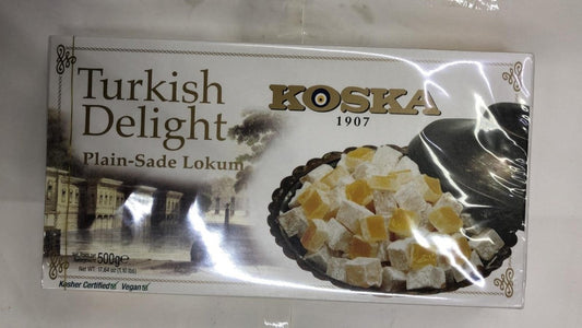 Koska Turkish Delight Plain Sade Lokum - 500gm - Daily Fresh Grocery