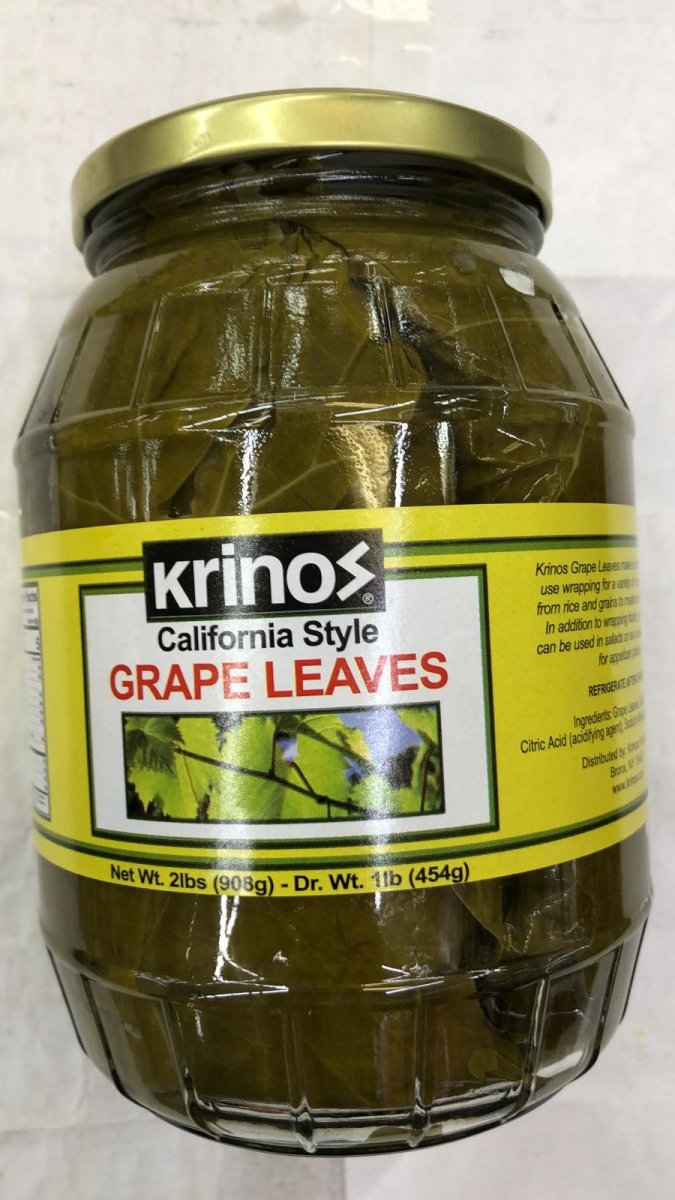 Krinos California Style Grape Leaves - 454gm - Daily Fresh Grocery