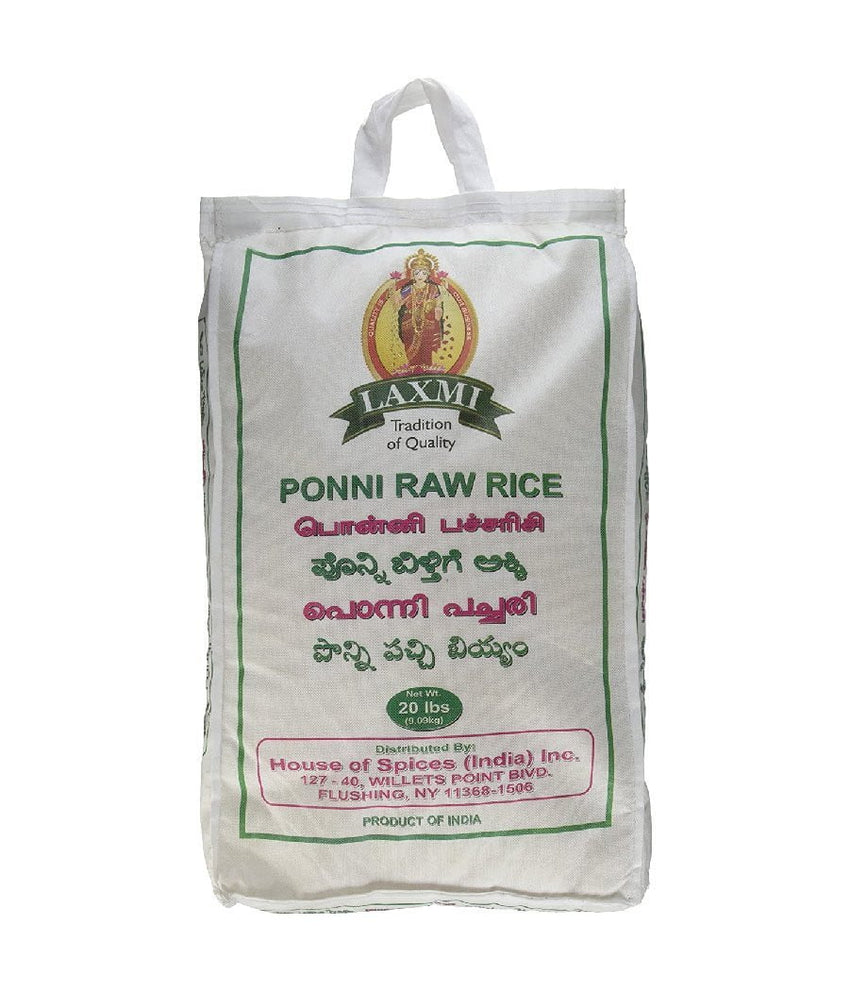 Laxmi Ponni Raw Rice / 20 lbs - Daily Fresh Grocery