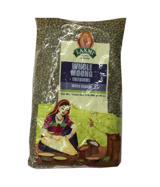 Laxmi Whole Moong (Medium) - 2 Lb