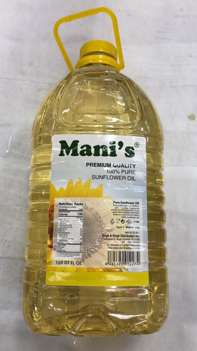 Mani 's 100% Pure Sunflower Oil - 169.07 Fl Oz - Daily Fresh Grocery