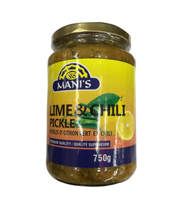 Mani's Lime & Chili Pickle - 750 Gm - Daily Fresh Grocery
