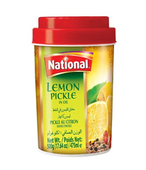 National Hot Lemon Pickle in Oil - 500 Gm - Daily Fresh Grocery