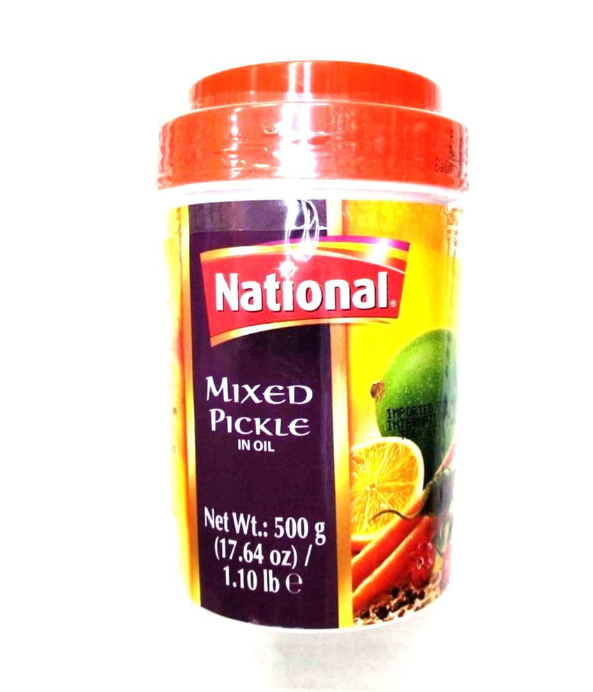National Hot Mixed Pickle in Oil - 500 Gm - Daily Fresh Grocery