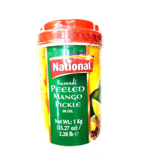 National Kasundi Peeled Mango Pickle in Oil - 1 Kg - Daily Fresh Grocery